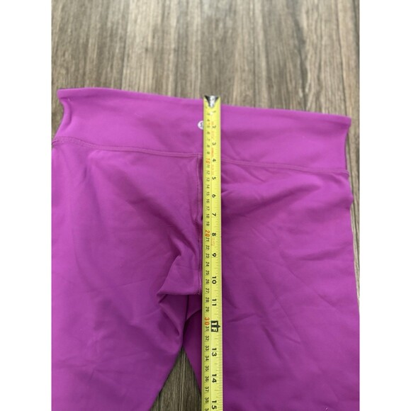 LULULEMON WUNDER UNDER REVERSIBLE CROP LEGGINGS BLACK ULTRA VIOLET WOMENS SZ 12 - Picture 3 of 8